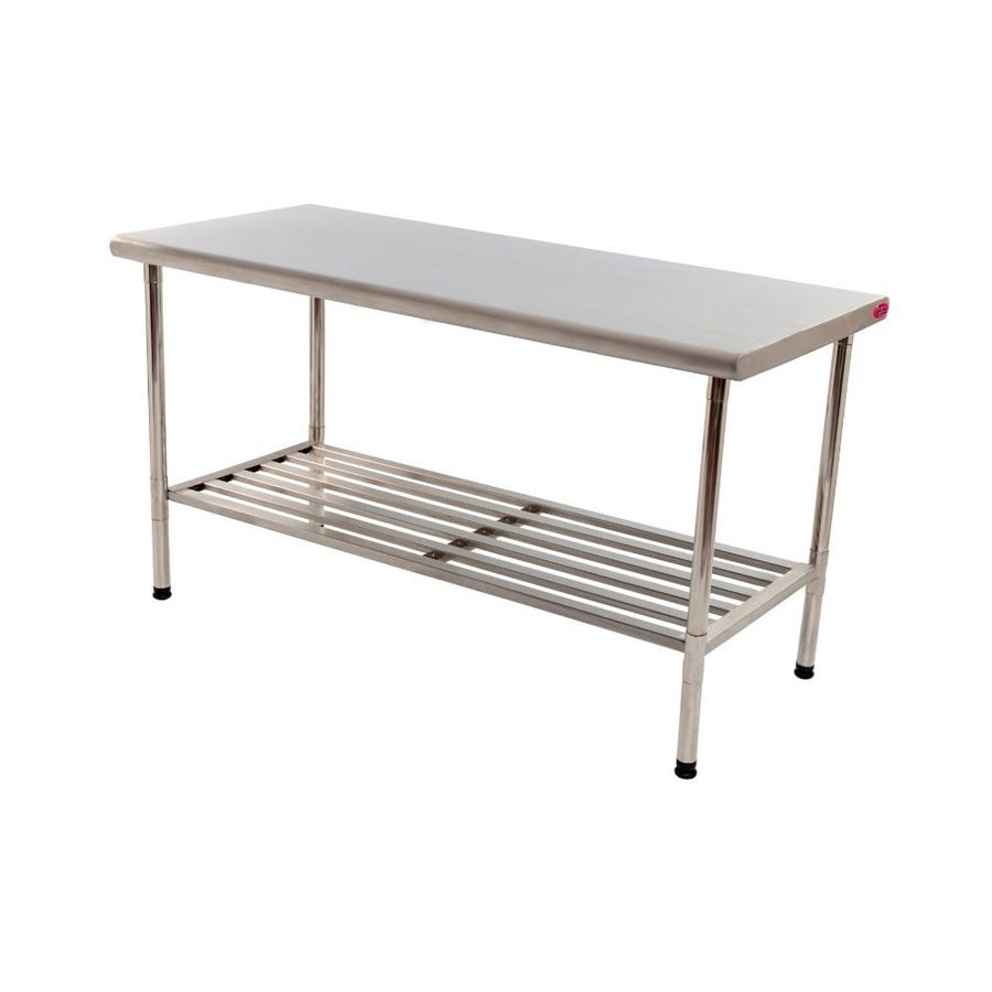 Mesa de Trabalho Inox Imeca 1,70 × 0,70m · Grade Inferior · Desmontável
